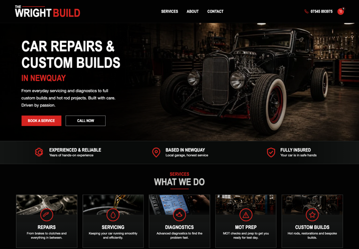 The Wright Build website